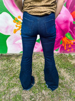 YMI Dark Wash Flares