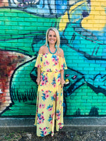 Yellow Floral Maxi Skirt