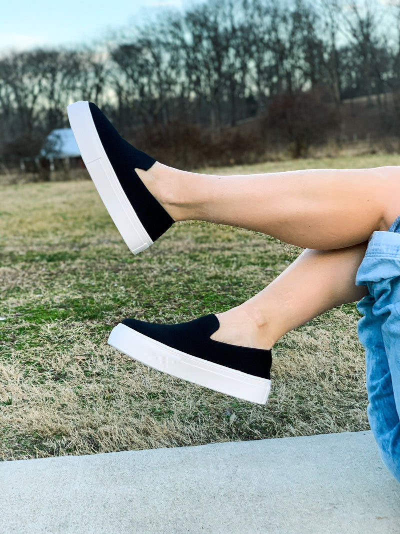 Black Canvas Sneaker