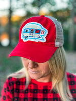 Christmas Camper Cap-Red
