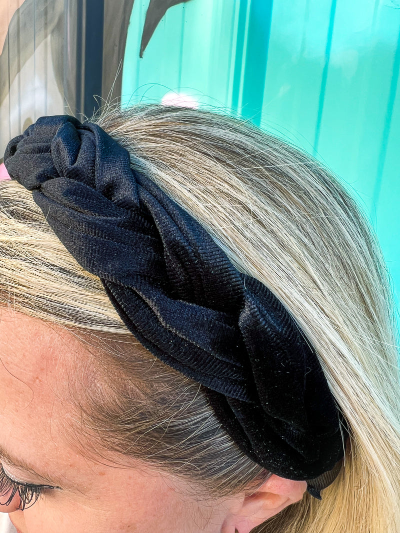 Braided Headband Black