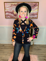 Tie Dye Cropped Cardigan