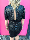 Black Sequin Dress