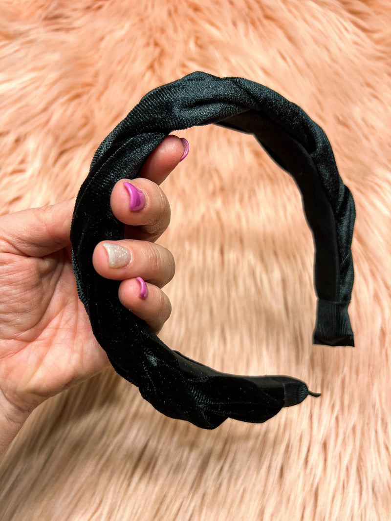 Braided Headband Black