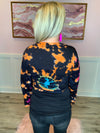 Tie Dye Cropped Cardigan