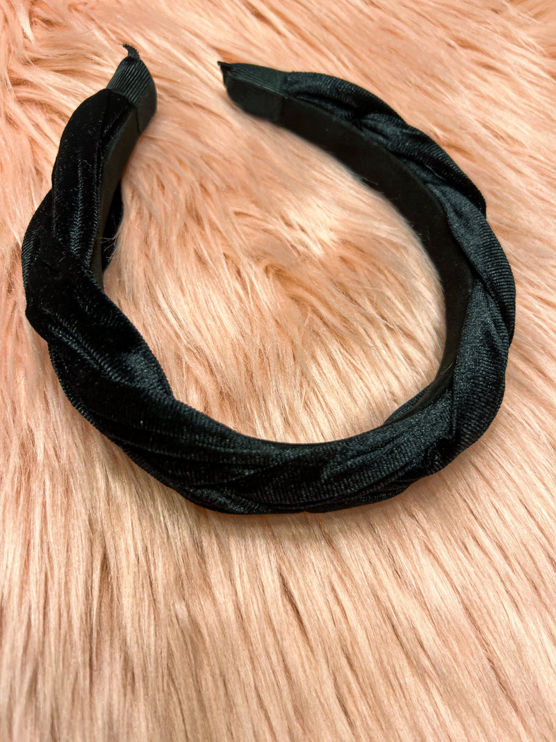 Braided Headband Black