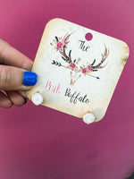 Stud Earrings-White