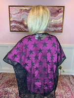 Star Mesh Kimono