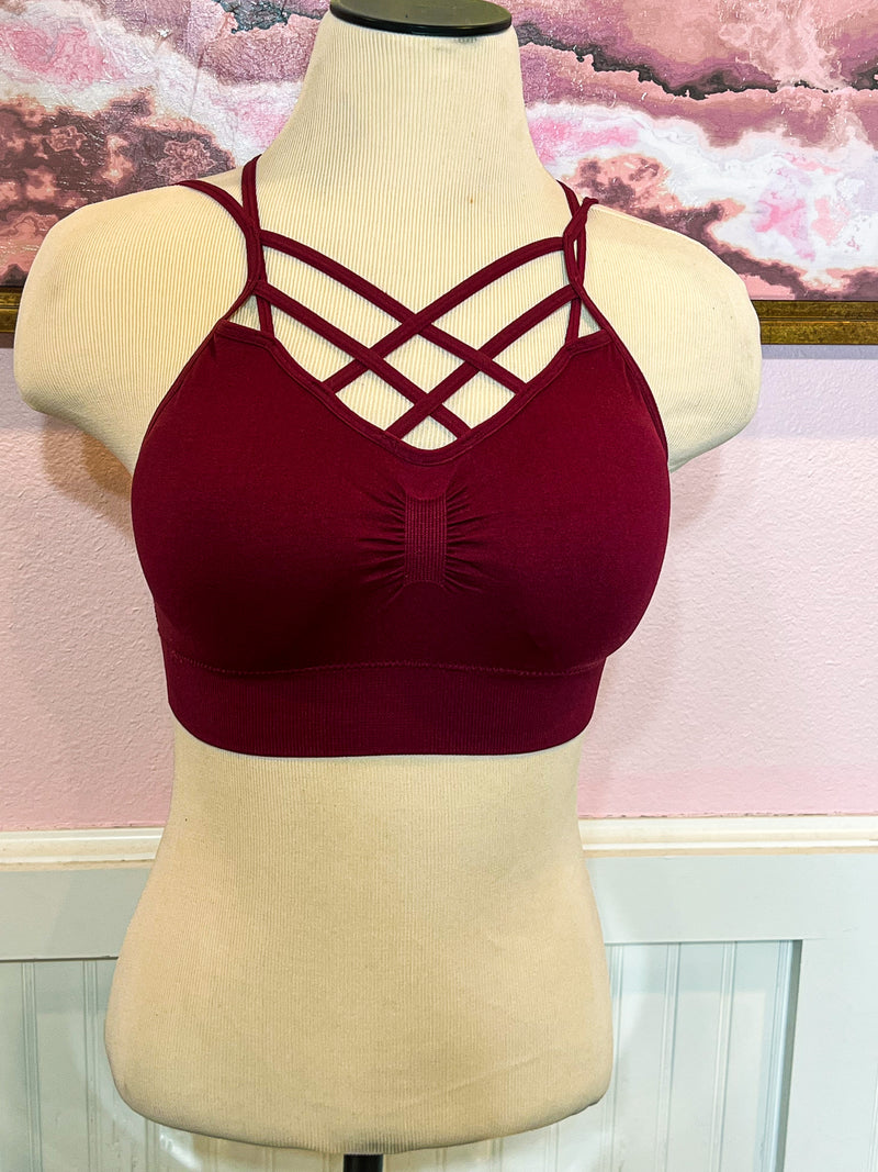 Burgundy Bralette