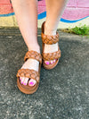 Camel Braided Slides