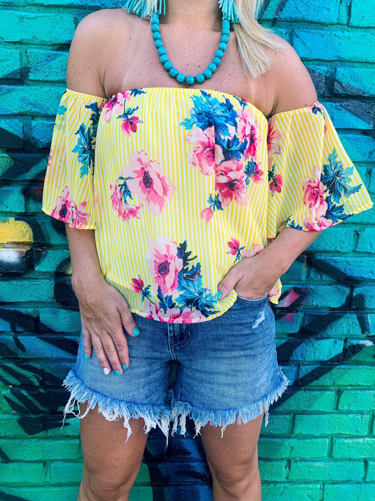 Yellow Floral Maxi Skirt