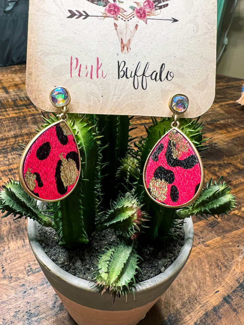 Cowhide Earrings-Small