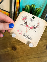 Stud Earrings-White