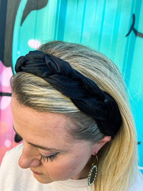 Braided Headband Black