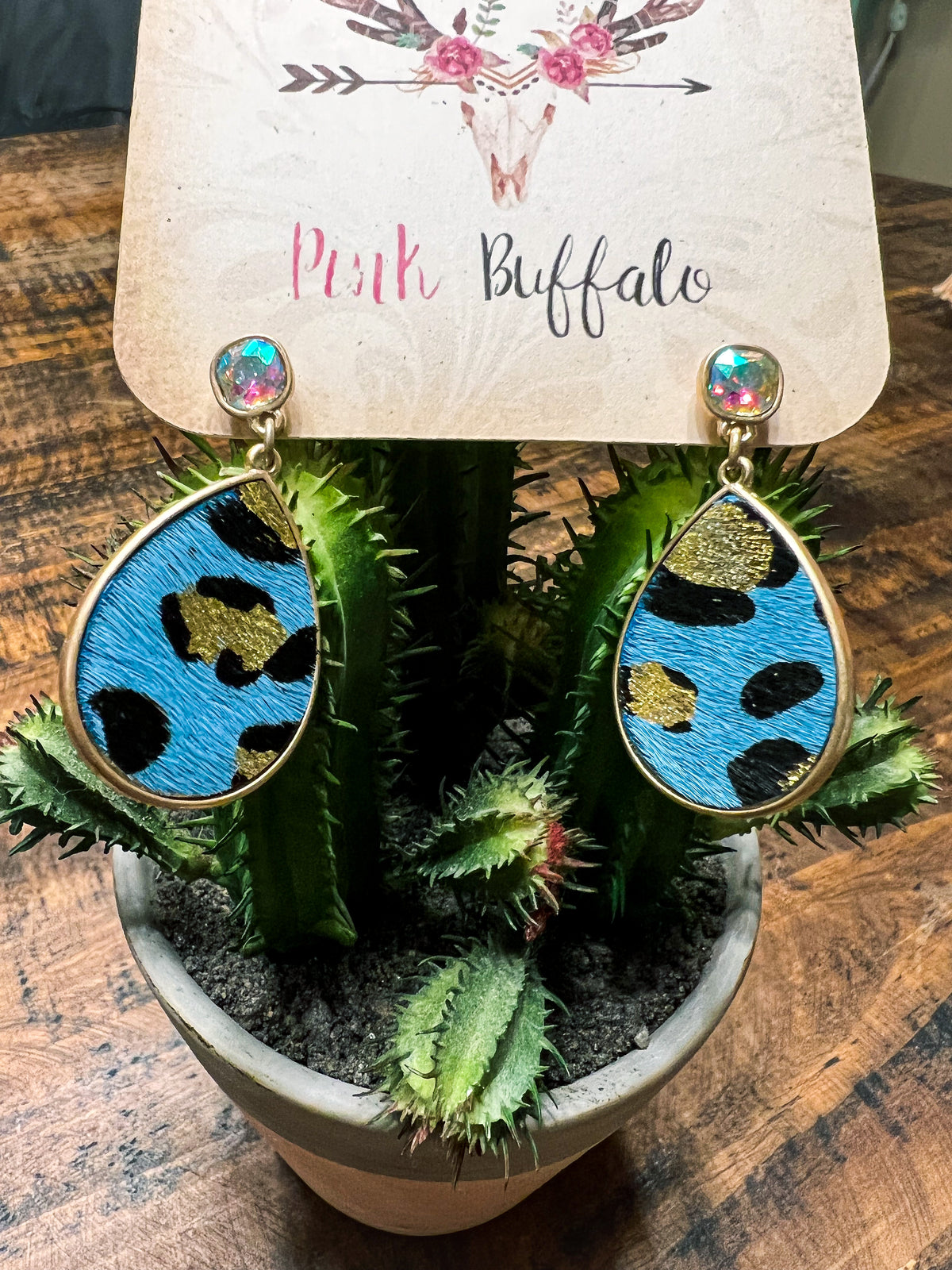 Cowhide Earrings-Small