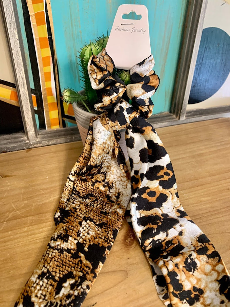 Leopard Snakeskin Hair Tie