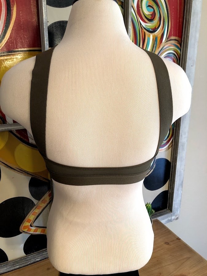 Criss-Cross Bralette-Olive - The Pink Buffalo,LLC
