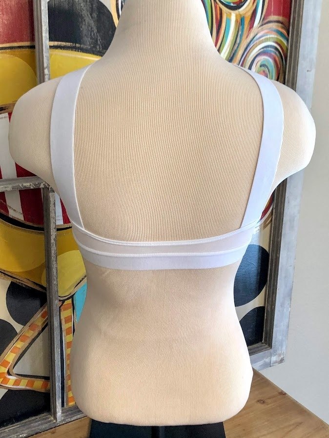 Criss-Cross Bralette-White - The Pink Buffalo,LLC