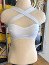 Criss-Cross Bralette-White - The Pink Buffalo,LLC